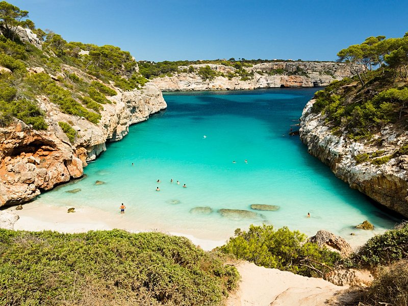 La plage de Caló des Moro
