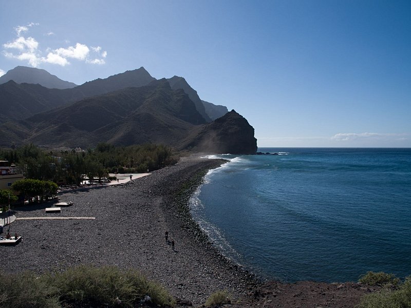 La plage de la Aldea de Saint Nicolas