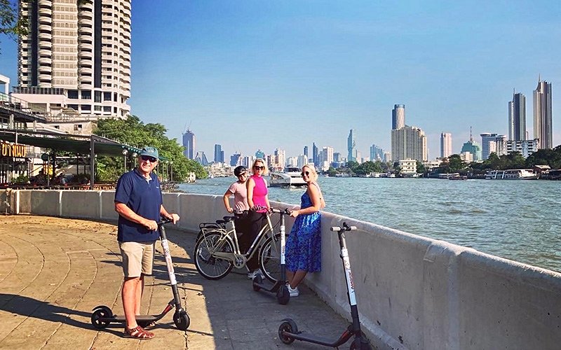 Visite de Bangkok en trottinette électrique