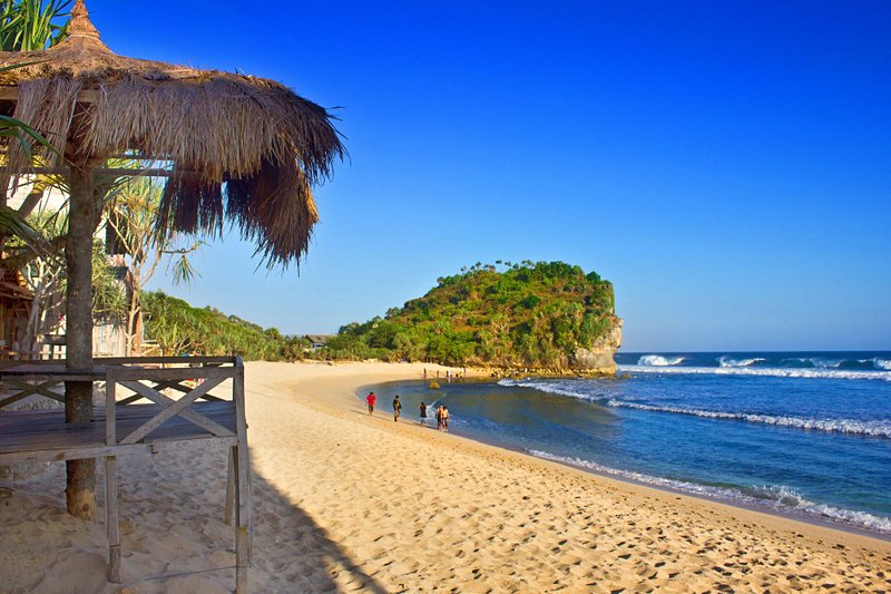 plage Indrayanti, Java