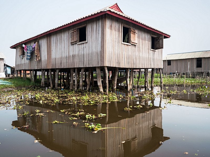 La cité lacustre de Ganvié et le lac Nokoue