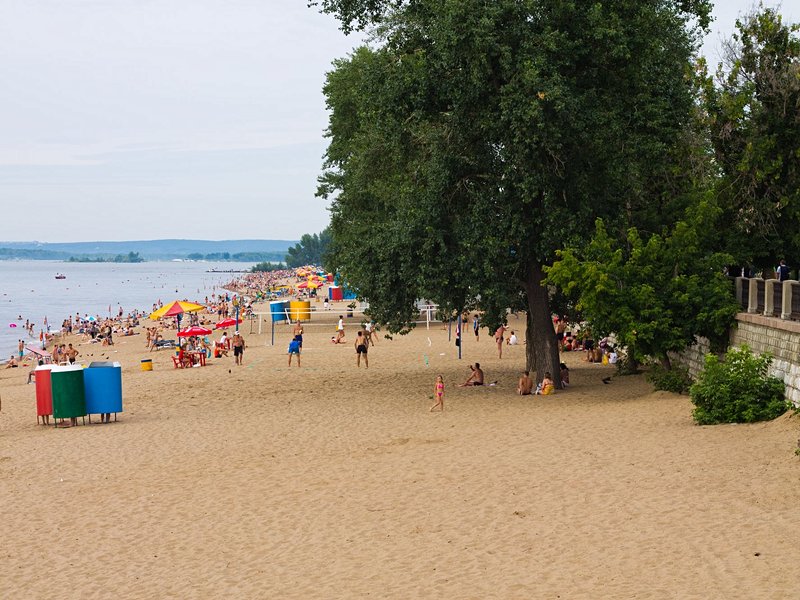 Les plages de la Volga