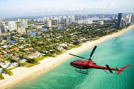 Survoler la côte Atlantique et Miami à bord d’un hélicoptère ou avion