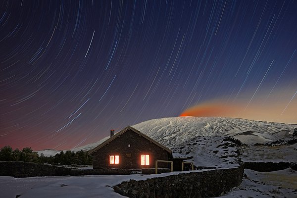 Nuit en refuge sur l'Etna et ascension des cratères sommitaux