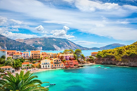 Les petits villages d'Assos et de Fiskardo