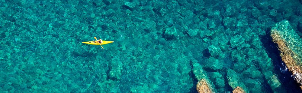 Faire du kayak de mer
