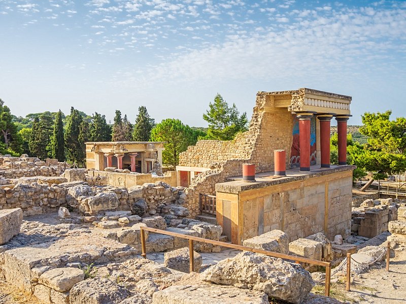 Les vestiges du palais de Cnossos