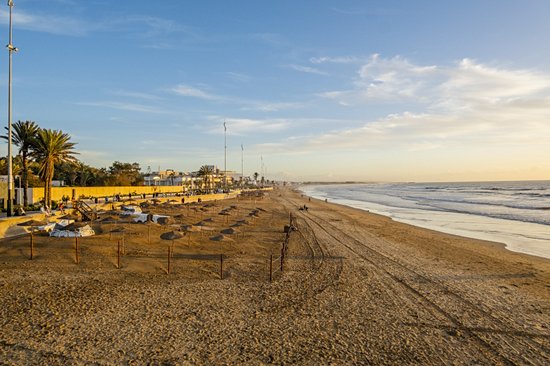 La plage d'Agadir