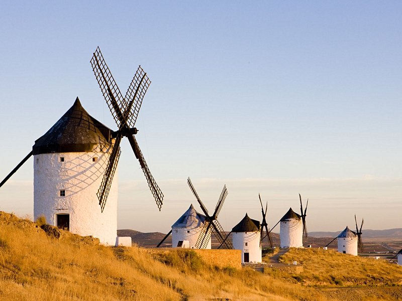 Les moulins de la Mancha