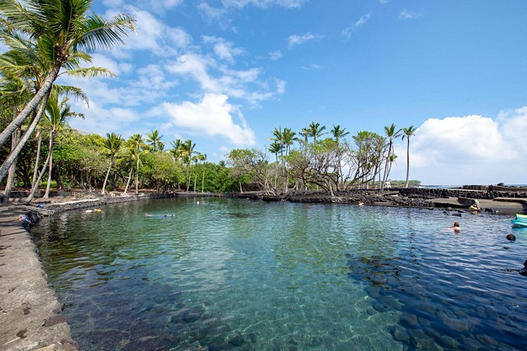 Les sources d’eau chaude de Ahalanui Park