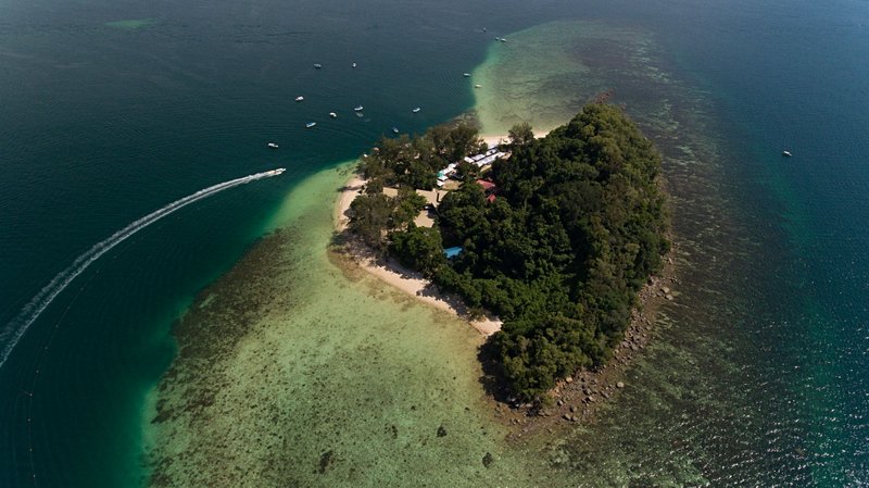 plage Sapi Island à Kota Kinabalu