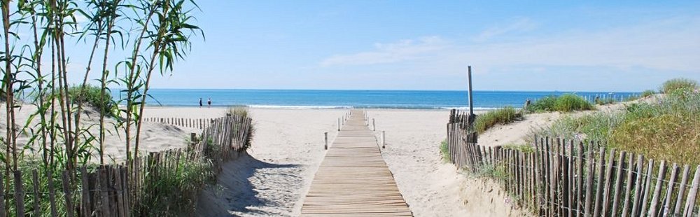La plage du Petit Travers à Carnon