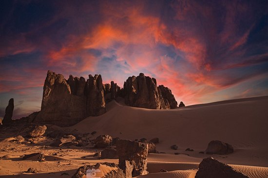 Dormir sous les étoiles dans le massif du Hoggar