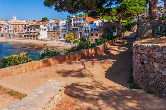 La plage de Calella de Palafrugell