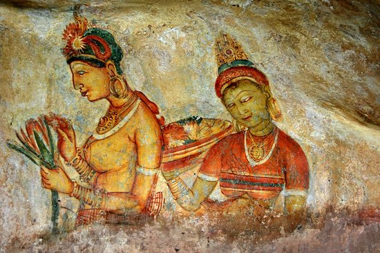Le temple avec la vue sur Sigiriya Pidurangala