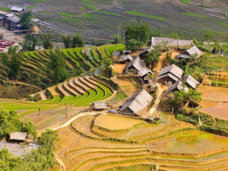 Les villages de la vallée de Muong Hoa