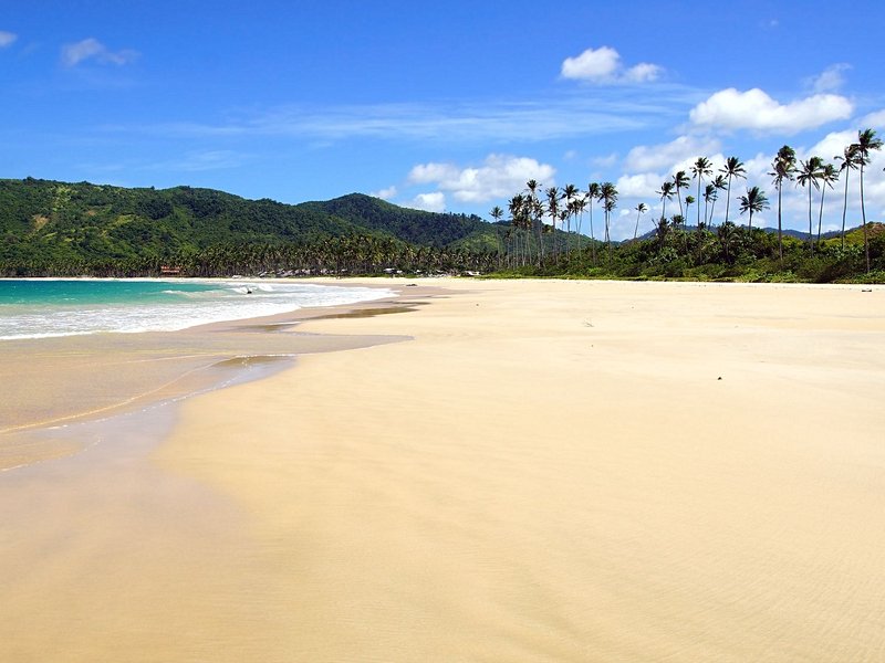 La plage de Nacpan près d’El Nido à Palawan