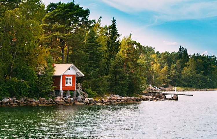 Sauna en bord de lac 