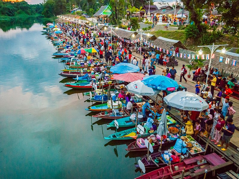Le marché flottant de Hat Yai