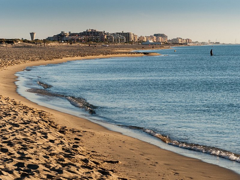 La plage du Mar Estang à Canet-en-Roussillon