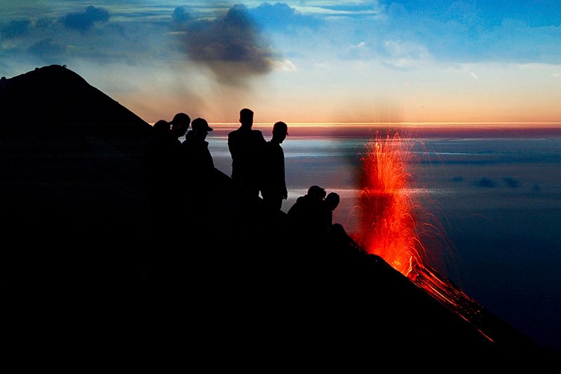 Balade nocturne à Stromboli