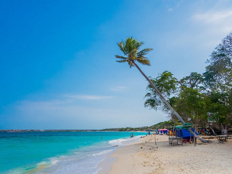 Playa blanca d'isla Baru