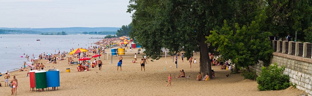 Les plages de la Volga