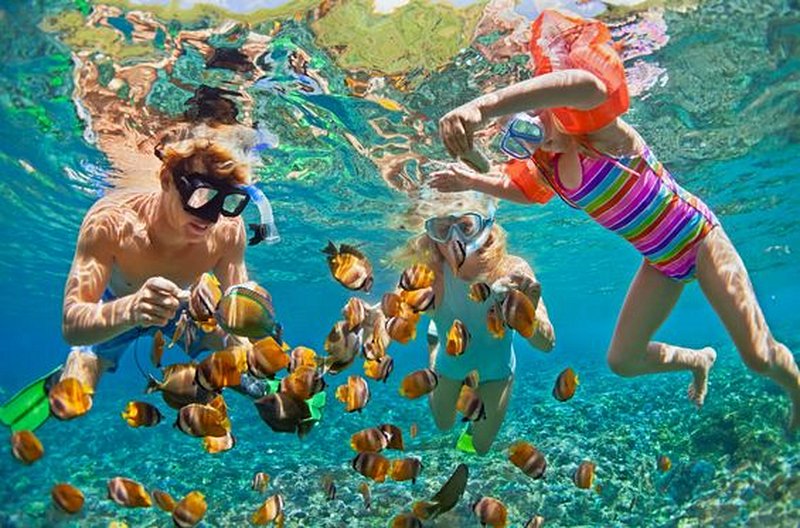 Faire du snorkeling dans les îles
