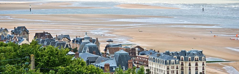 Les plages de Cabourg et Houlgate
