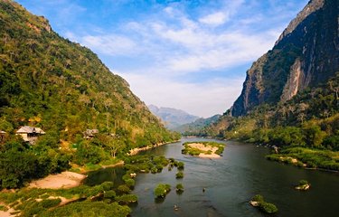 Nong Khiaw sur la rivière Nam Ou