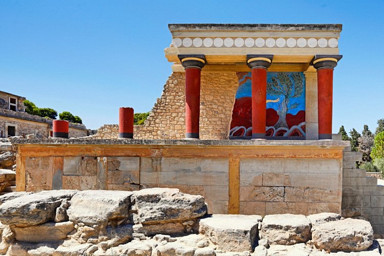 Les vestiges du palais de Cnossos 3