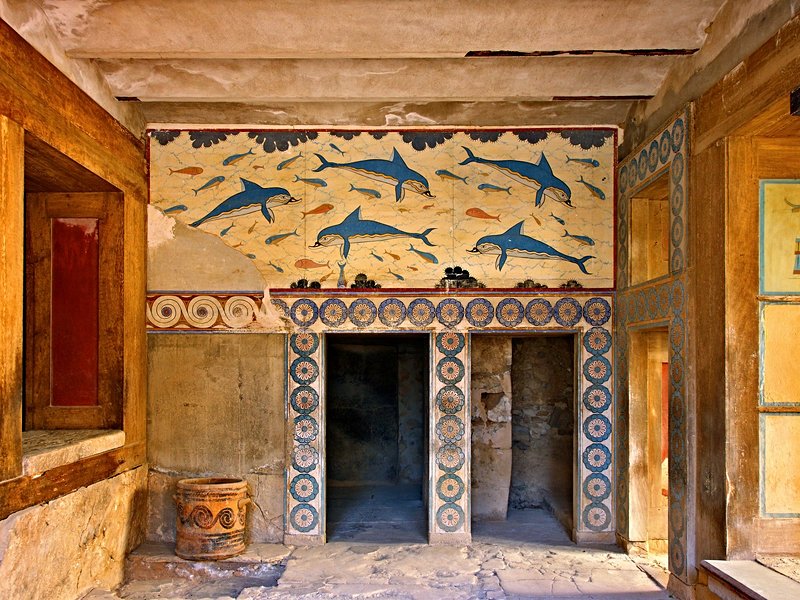Les vestiges du palais de Cnossos