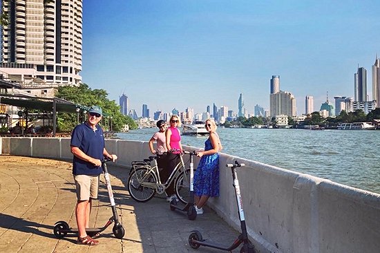 Visite de Bangkok en trottinette électrique