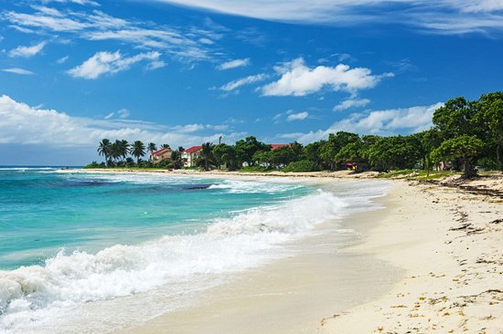 La plage des Raisins Clairs à Saint-François