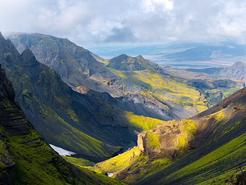 Le Fimmvörðuháls Trail : de Skógar à Þórsmörk