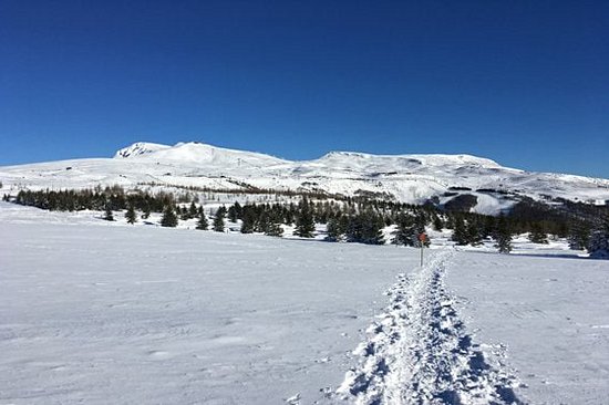 Skier sur les pentes des volcans
