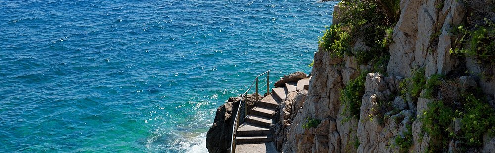 Plage de la crique des pêcheurs, Monaco