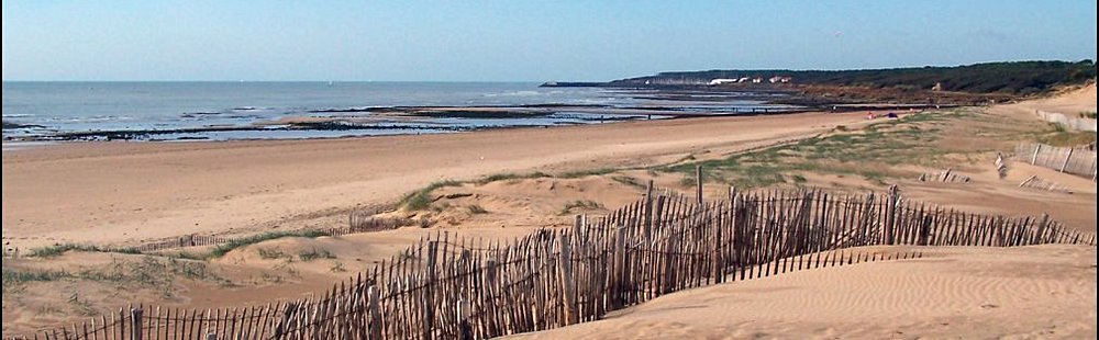 La plage du Veillon à Talmont Saint Hilaire