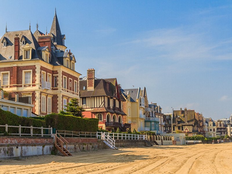 Les plages de Deauville et Trouville