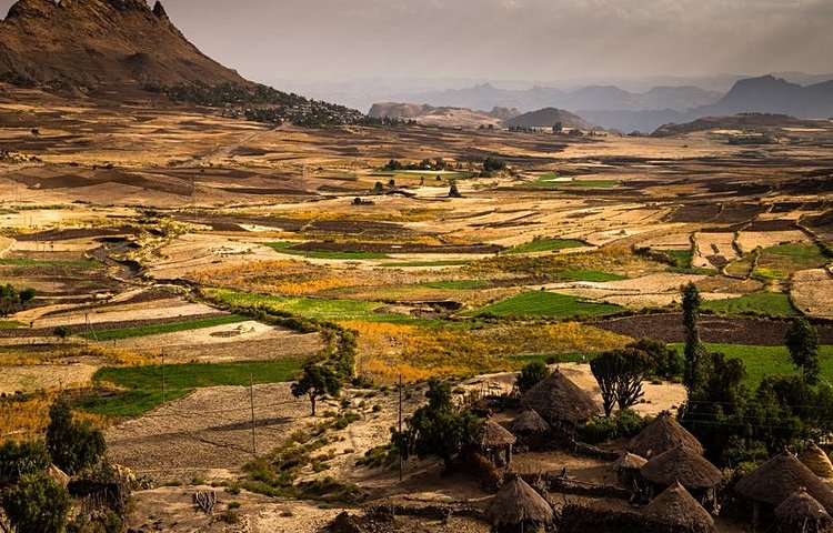 Paysage entre Mekele et Lalibela