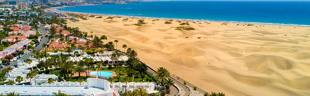 La plage de Maspalomas