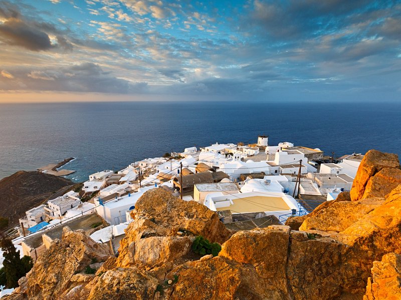 Chora, au centre de l'île