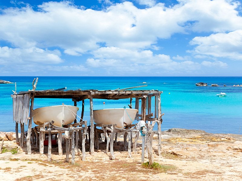 La plage d'Es Pujols