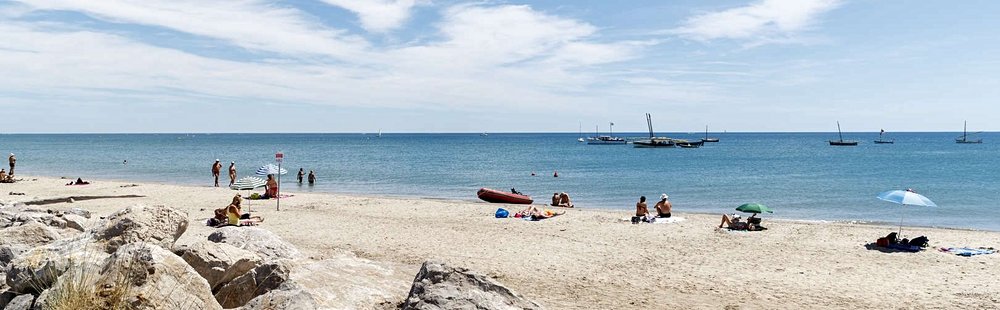 La plage du Pilou à Villeneuve-lès-Maguelone
