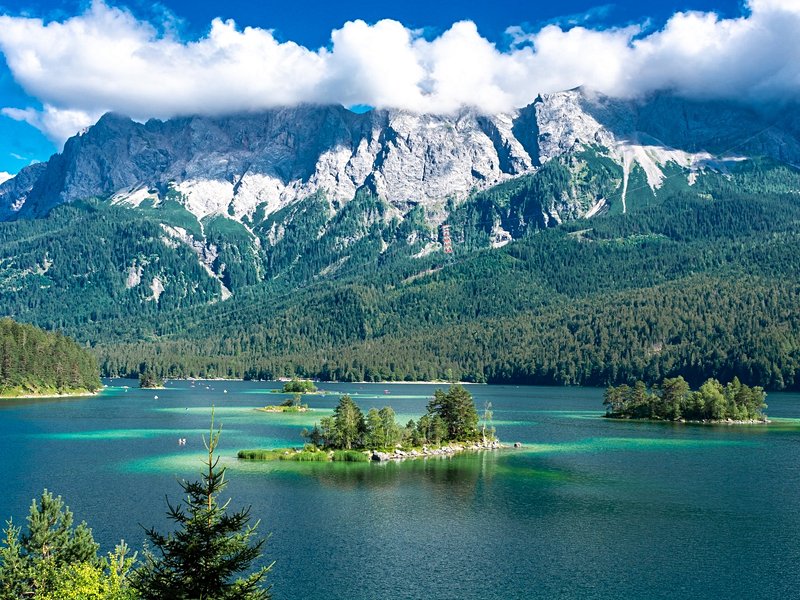 La rando bleu turquoise : l’Eibsee