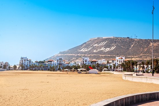 La plage d'Agadir