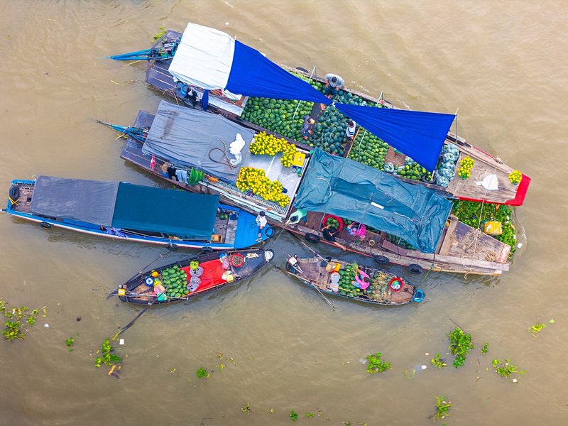 Marché flottant de Cai Rang