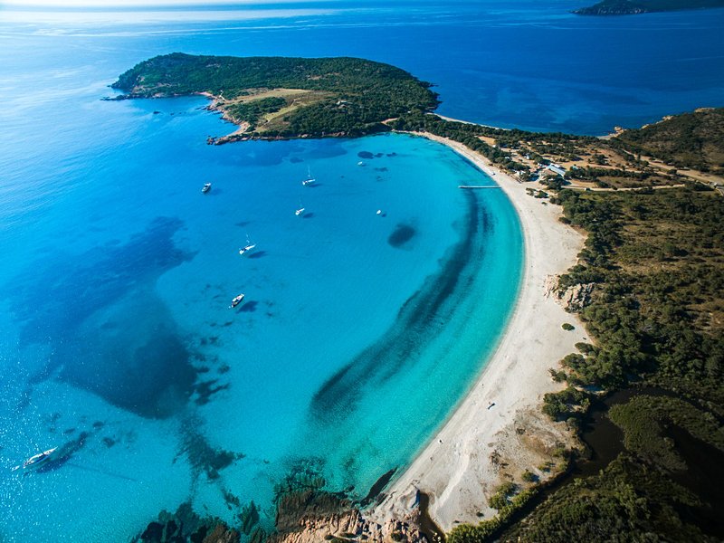 La plage de Rondinara, Bonifacio