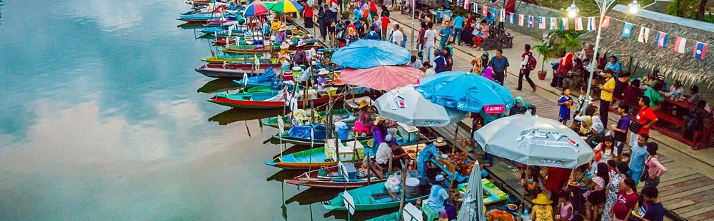 Le marché flottant de Hat Yai