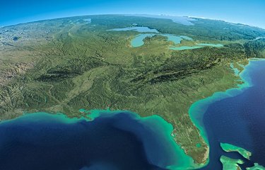 La Floride, vue du ciel